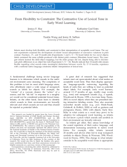 From Flexibility to Constraint: The Contrastive Use of Lexical Tone in