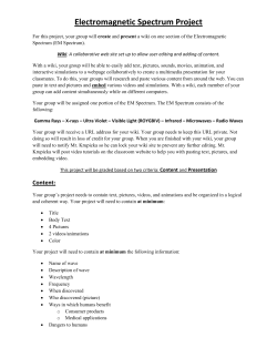 Electromagnetic Spectrum Project