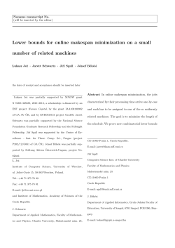 Lower bounds for online makespan minimization on a small number
