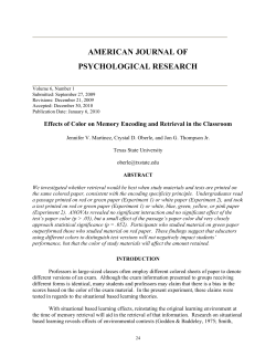 american journal of psychological research