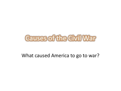 Causes of the Civil War