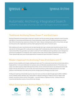 Igneous Archive Automatic Archiving, Integrated