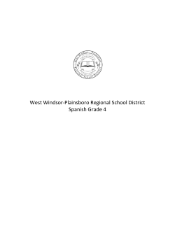Unit 1 - West Windsor-Plainsboro Regional School District