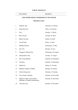 PUBLIC HOLIDAYS OCCASION HOLIDAY SINGAPORE HIGH