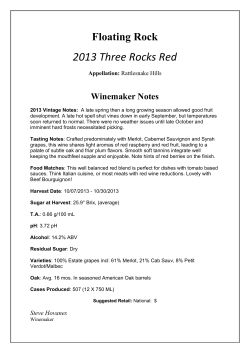 2013 Three Rocks Red