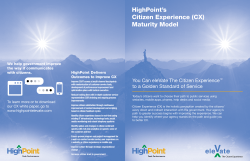 Citizen Experience Maturity Model