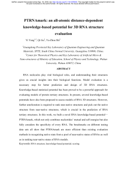 PTRNAmark: an all-atomic distance-dependent knowledge