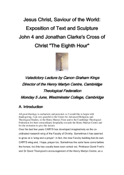 Jesus Christ, Saviour of the World: Exposition of Text and Sculpture