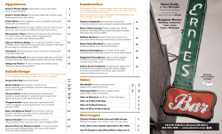 Salads/Soups Sides Beverages Sandwiches Appetizers