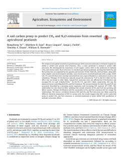A soil carbon proxy to predict CH4 and N2O emissions from