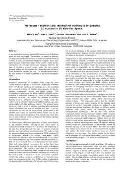 method for tracking a deformable 2D surface in 3D Eulerian Space.