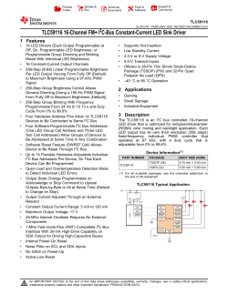 TLC59116 16-Channel Fm+ I2C-Bus Constant