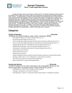 Honor Troupe Point System