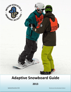 Adaptive Snowboard Guide - Outdoors for All Foundation