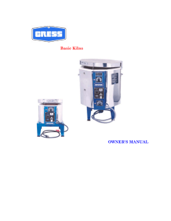 Basic Kilns OWNER`S MANUAL