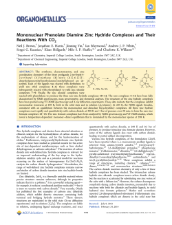Mononuclear Phenolate Diamine Zinc Hydride Complexes