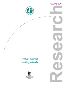 Cost of Pavement Marking Materials
