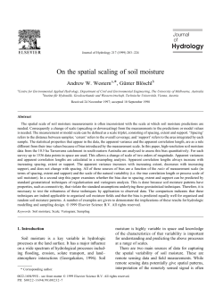 On the spatial scaling of soil moisture