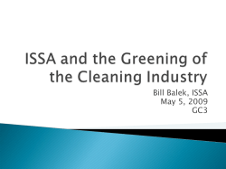 Bill Balek, ISSA May 5, 2009 GC3