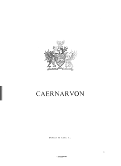 caernarvon - Historic Towns Atlas
