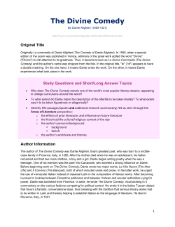 3.5 The Divine Comedy study help &ndash; student