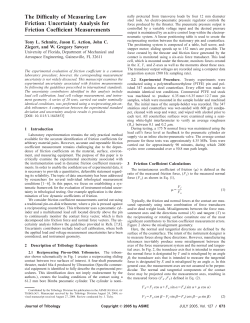 The Difficulty of Measuring Low Friction