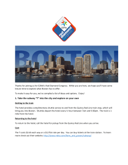 1. Take the subway &ldquo;T&rdquo; into the city and explore on your own