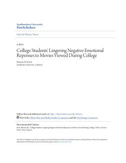 College Students` Lingering Negative Emotional