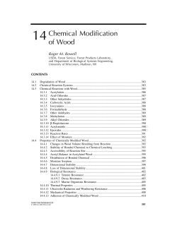 Chemical Modificationof Wood