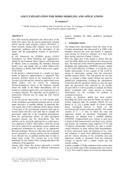 goce exploitation for moho modeling and