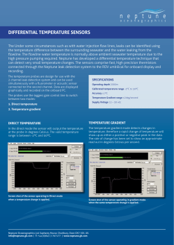 Neptune Differential Temperature Sensors