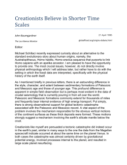 Creationists Believe in Shorter Time Scales