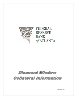 Discount Window Collateral Information