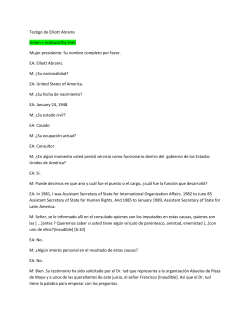 Testigo de Elliot Abrams - National Security Archive