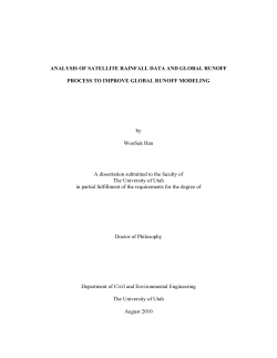 Analysis of satellite rainfall data and global runoff process to