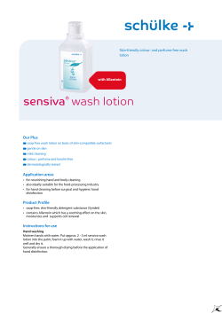 sensiva&reg; wash lotion