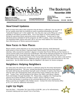 November - Sewickley Public Library