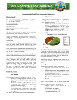 Compost for Small Scale Farmers