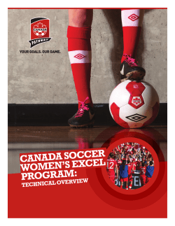 Canada Soccer Women`s EXCEL Program Technical