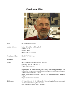 Curriculum Vitae