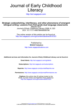 Literacy Journal of Early Childhood