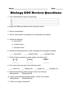 Biology EOC Review Questions