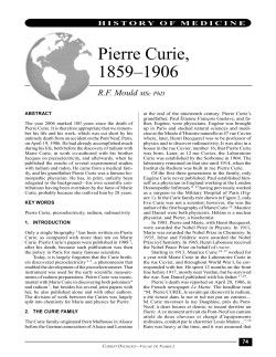 Pierre Curie, 1859&ndash;1906