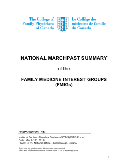 FAMILY MEDICINE INTEREST GROUPS &ndash; February 2007