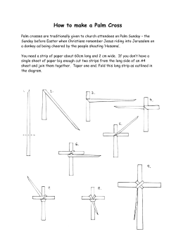 How to make a Palm Cross