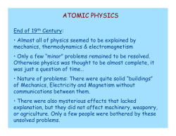 ATOMIC PHYSICS
