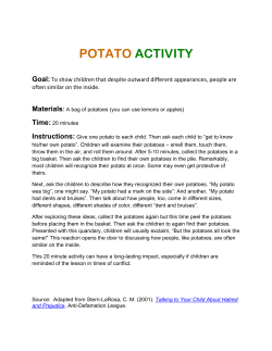 Potato Game - Quilt of Belonging