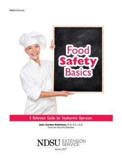 Food Safety Basics: A Reference Guide for Foodservice Operators