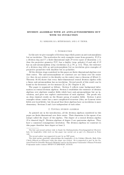DIVISION ALGEBRAS WITH AN ANTI