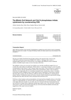 The Mitotic Exit Network and Cdc14 phosphatase initiate cytokinesis